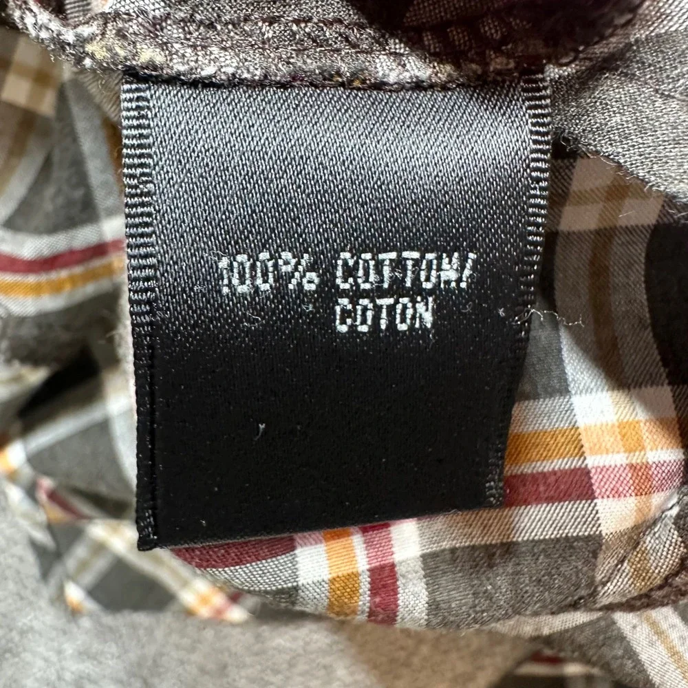 Lafayette 148 Button Down Women 12 Grey Plaid  Long Sleeve Bias Cut - Picture 11 of 12